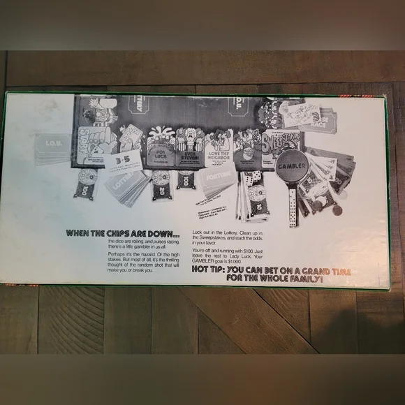 Vintage 1977 Gambler Board Game - Picture 2 of 6